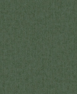 Leonardo Dark Green Flock Stripe Wallpaper by Eijffinger