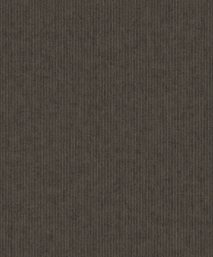 Leonardo Charcoal Flock Stripe Wallpaper by Eijffinger Museum Covers about 56.4 square feet 20.5-in by 33-ft long roll Unpasted 0 - Fabric Carolina -