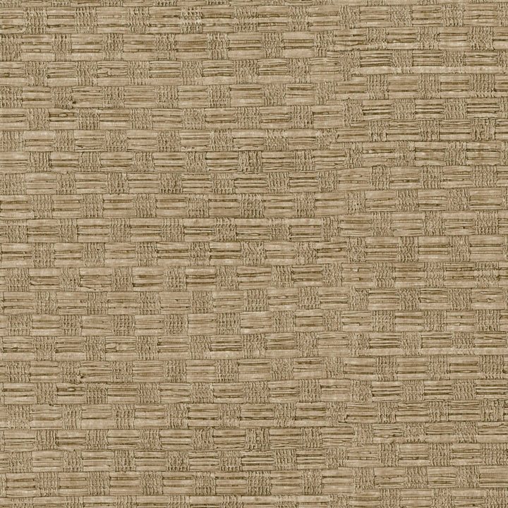 Texture Light Brown Woven Wallpaper by Warner Warner Textures Vol V Covers about 60.8 square feet 27-in by 27-ft long roll Unpasted 0 - Fabric Carolina -