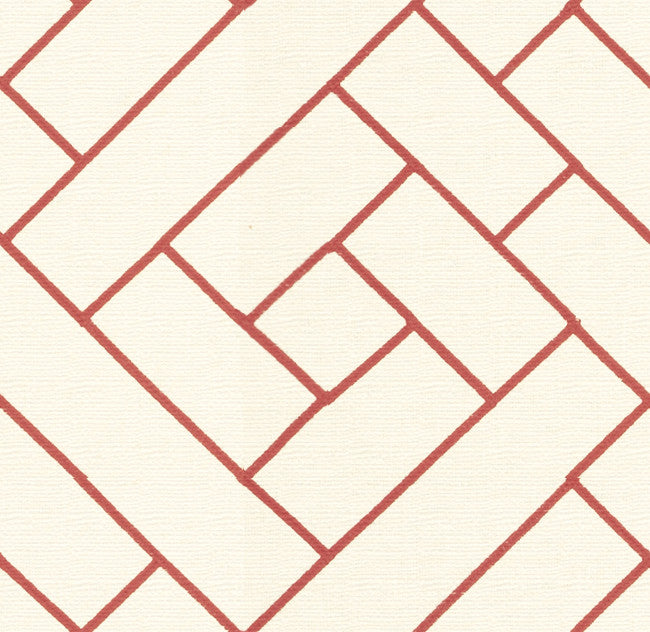 Lattice Work Vermillion by Kravet Couture Fabric