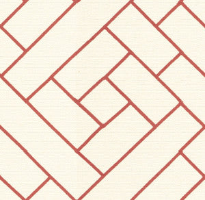 Lattice Work Vermillion by Kravet Couture Fabric