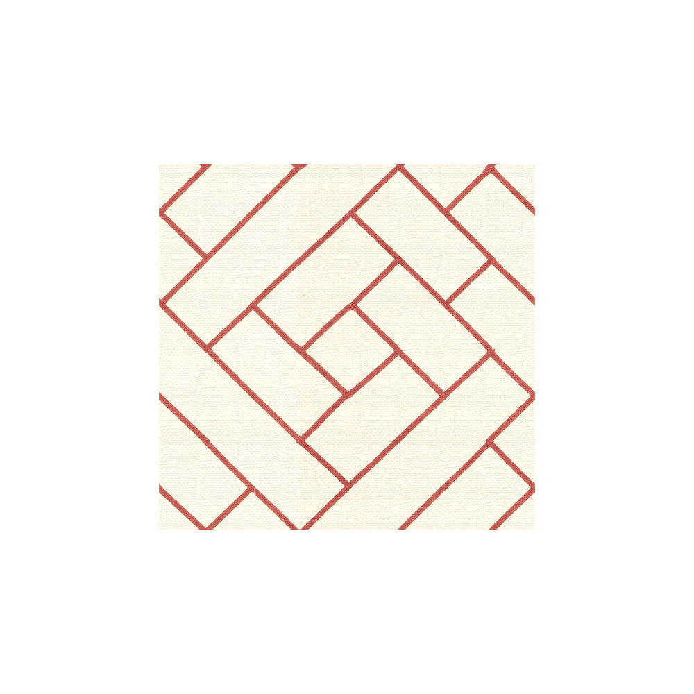 Lattice Work Vermillion by Kravet Couture Fabric Kravet Couture Fabric Lattice Work VermillionFabric LINEN - 78%;RAYON - 22% India </p><p>Repeat: H: 15, V: 15.5 51 - Fabric Carolina -