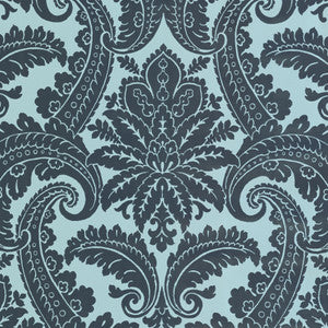 Green Foil Damask Wallpaper by Eijffinger