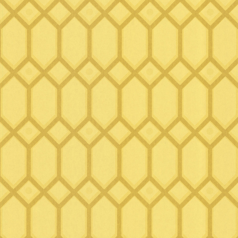 Yellow Ironwork Wallpaper by Eijffinger Club Covers about 56.4 square feet 20.5-in by 33-ft long roll Unpasted 5 - Fabric Carolina -