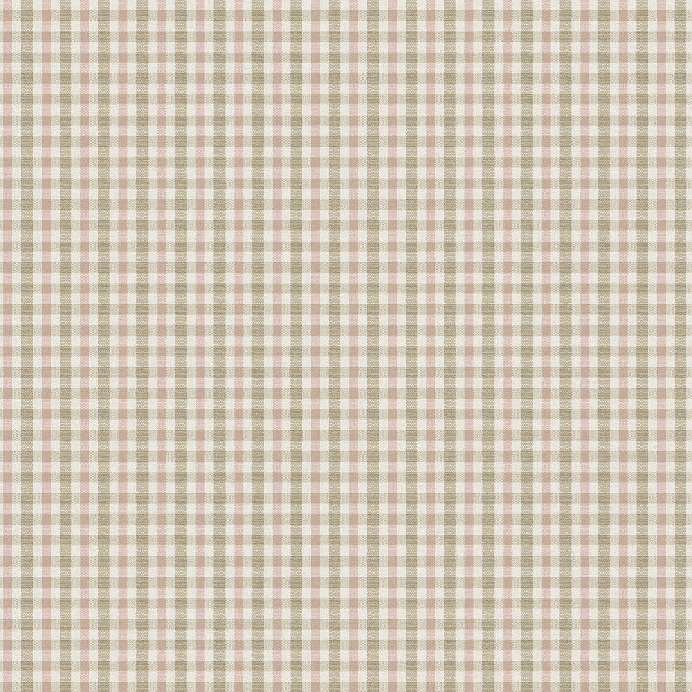 Roslin Pink Check Wallpaper by Chesapeake Sage Hill Covers about 56.4 square feet 20.5-in by 33-ft long roll Unpasted 20.5 - Fabric Carolina -