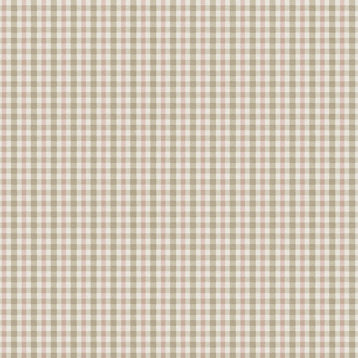 Roslin Pink Check Wallpaper by Chesapeake Sage Hill Covers about 56.4 square feet 20.5-in by 33-ft long roll Unpasted 20.5 - Fabric Carolina -