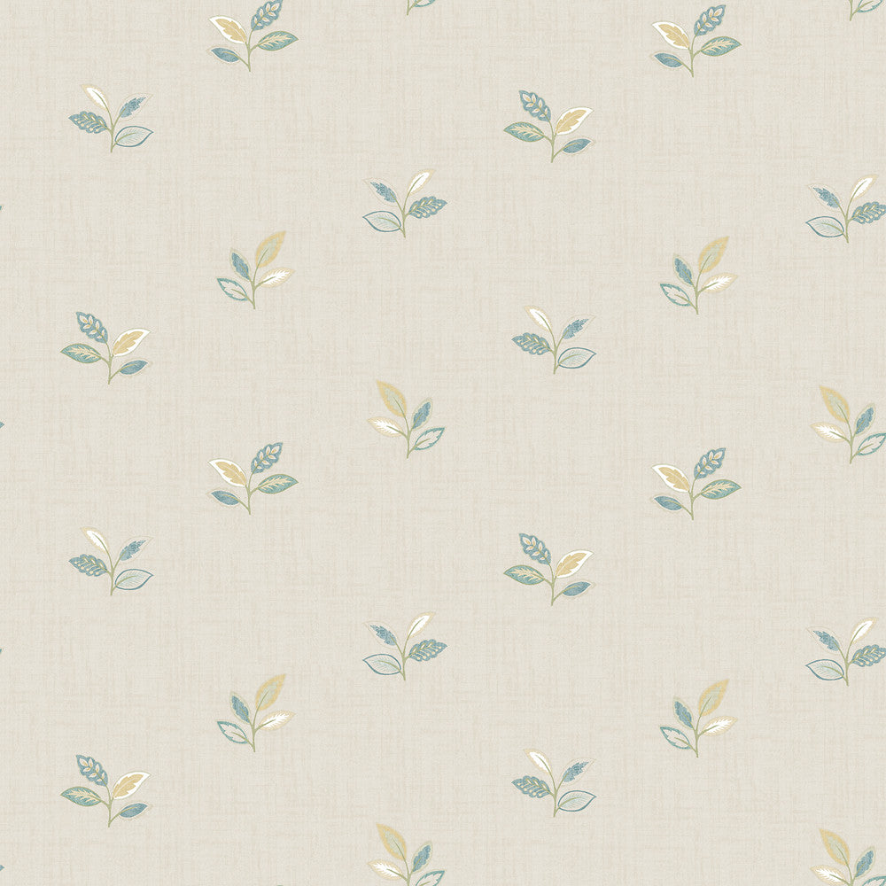Leigh Yellow Leaf Wallpaper by Chesapeake Sage Hill Covers about 56.4 square feet 20.5-in by 33-ft long roll Unpasted 10 - Fabric Carolina -