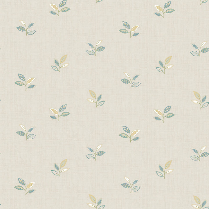 Leigh Yellow Leaf Wallpaper by Chesapeake Sage Hill Covers about 56.4 square feet 20.5-in by 33-ft long roll Unpasted 10 - Fabric Carolina -