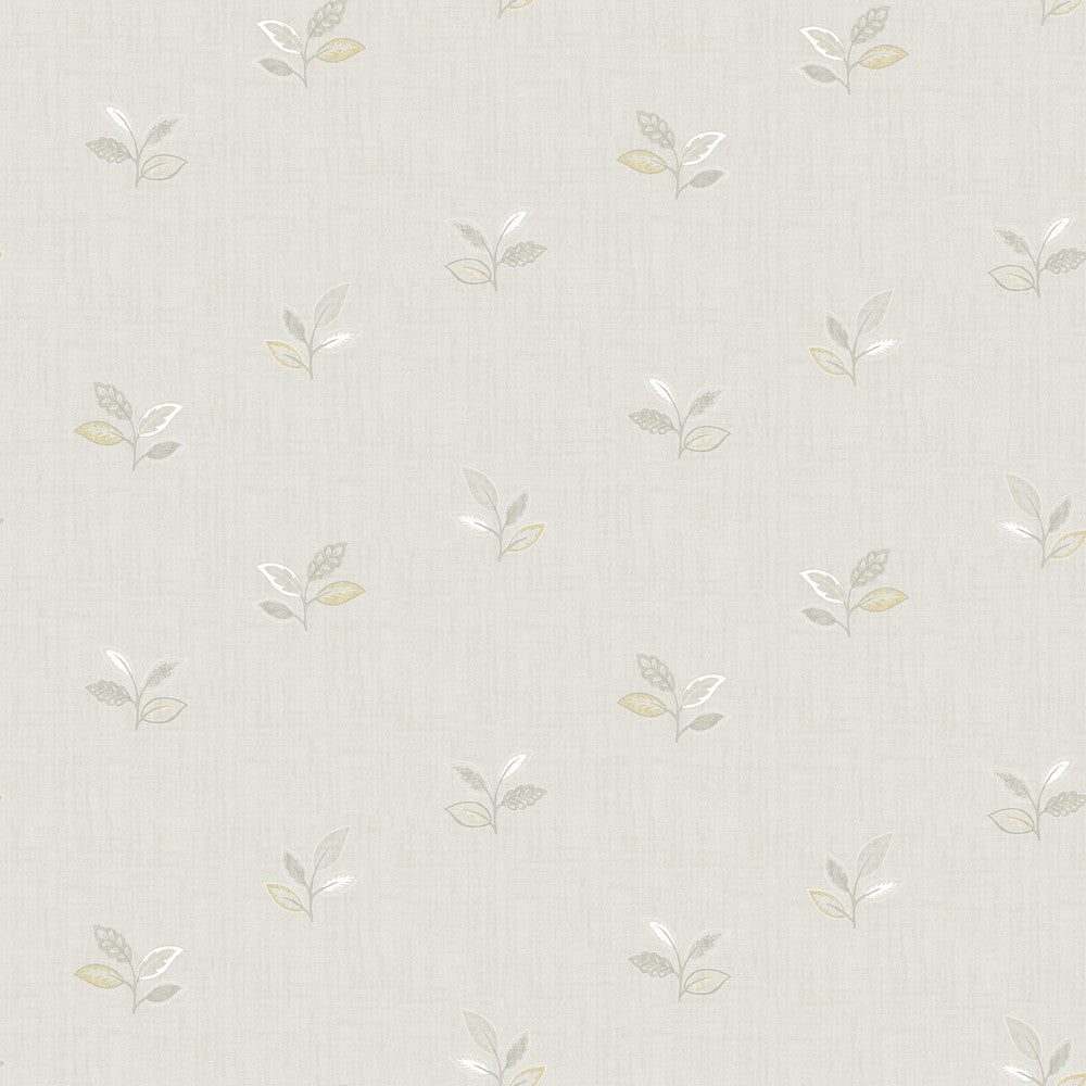 Leigh Grey Leaf Wallpaper by Chesapeake Sage Hill Covers about 56.4 square feet 20.5-in by 33-ft long roll Unpasted 10 - Fabric Carolina -