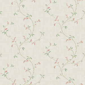 Madeley Coral Floral Trail Wallpaper by Chesapeake