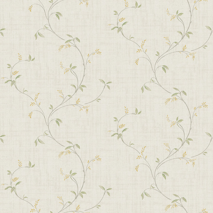 Madeley Grey Floral Scroll Wallpaper by Chesapeake Sage Hill Covers about 56.4 square feet 20.5-in by 33-ft long roll Unpasted 10 - Fabric Carolina -