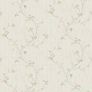 Madeley Grey Floral Scroll Wallpaper by Chesapeake