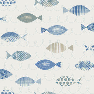 Key West Blue Fish Wallpaper by Chesapeake