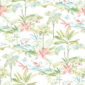 Lagoon Green Watercolor Wallpaper by Chesapeake