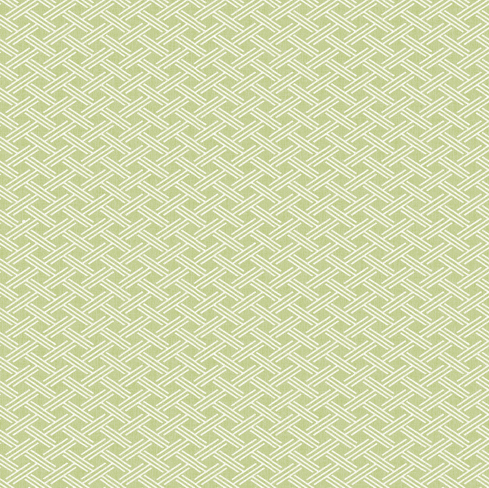 Sweetgrass Green Lattice Wallpaper by Chesapeake Seaside Living Covers about 56.4 square feet 20.5-in by 33-ft long roll Prepasted 20.5 - Fabric Carolina -