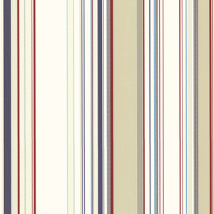 Cape Red Red Stripe Wallpaper by Chesapeake