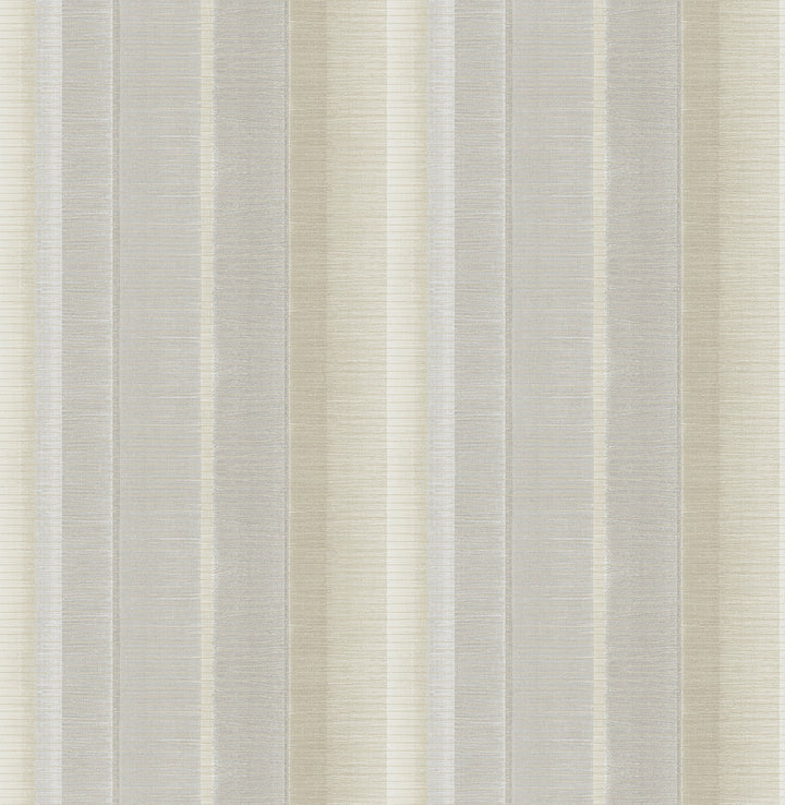 Flat Iron Silver Stripe Wallpaper by Chesapeake Manhattan Club Covers about 56.4 square feet 20.5-in by 33-ft long roll Unpasted 5.25 - Fabric Carolina -