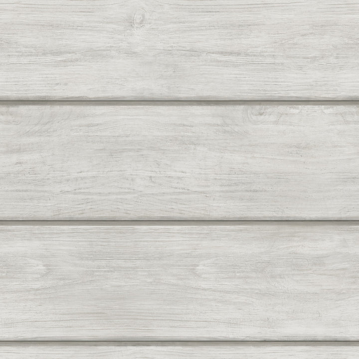 Cassidy Light Grey Wood Planks Wallpaper by Chesapeake Farmhouse Covers about 56.4 square feet 20.5-in by 33-ft long roll Prepasted 20.9 - Fabric Carolina -