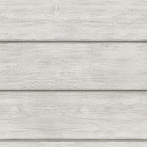 Cassidy Light Grey Wood Planks Wallpaper by Chesapeake