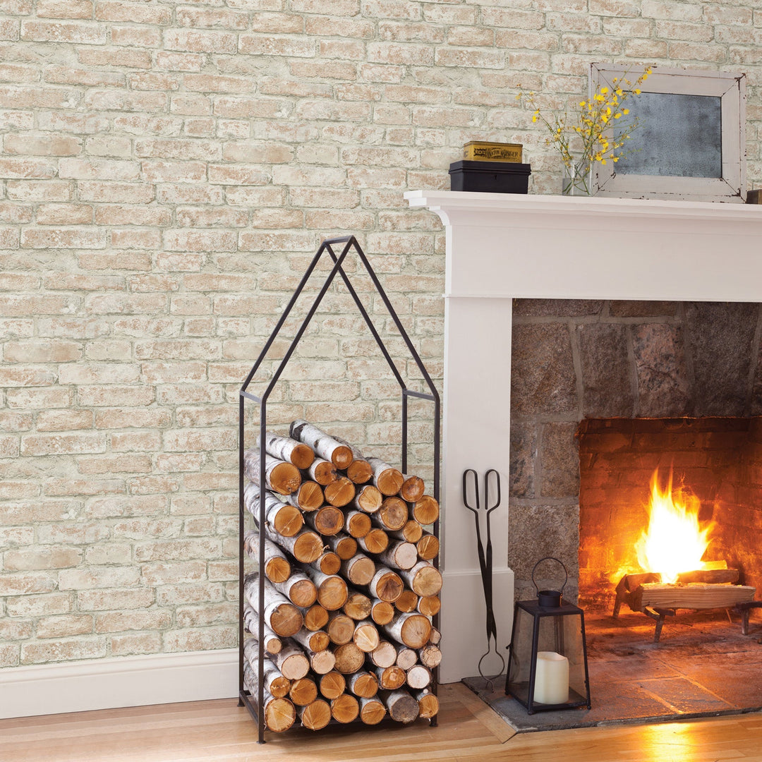 Arlington Multicolor Brick Wallpaper by Chesapeake Designer