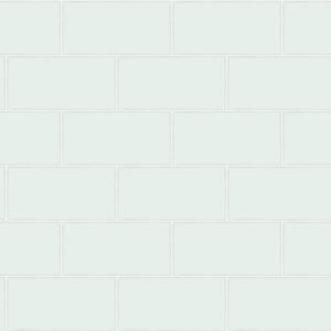 Freedom Mint Subway Tile Wallpaper by Chesapeake