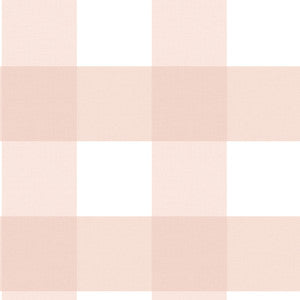 Amos Light Pink Gingham Wallpaper by Chesapeake
