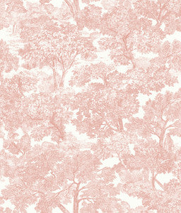 Spinney Rose Rose Toile Wallpaper by Chesapeake
