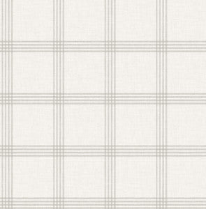 Twain Dove Plaid Wallpaper by Chesapeake