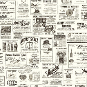 Adamstown Black Newspaper Wallpaper by Chesapeake