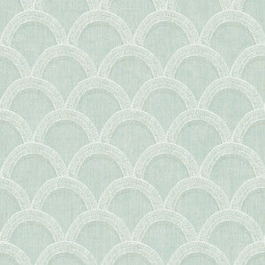 Bixby Turquoise Geometric Wallpaper by Chesapeake