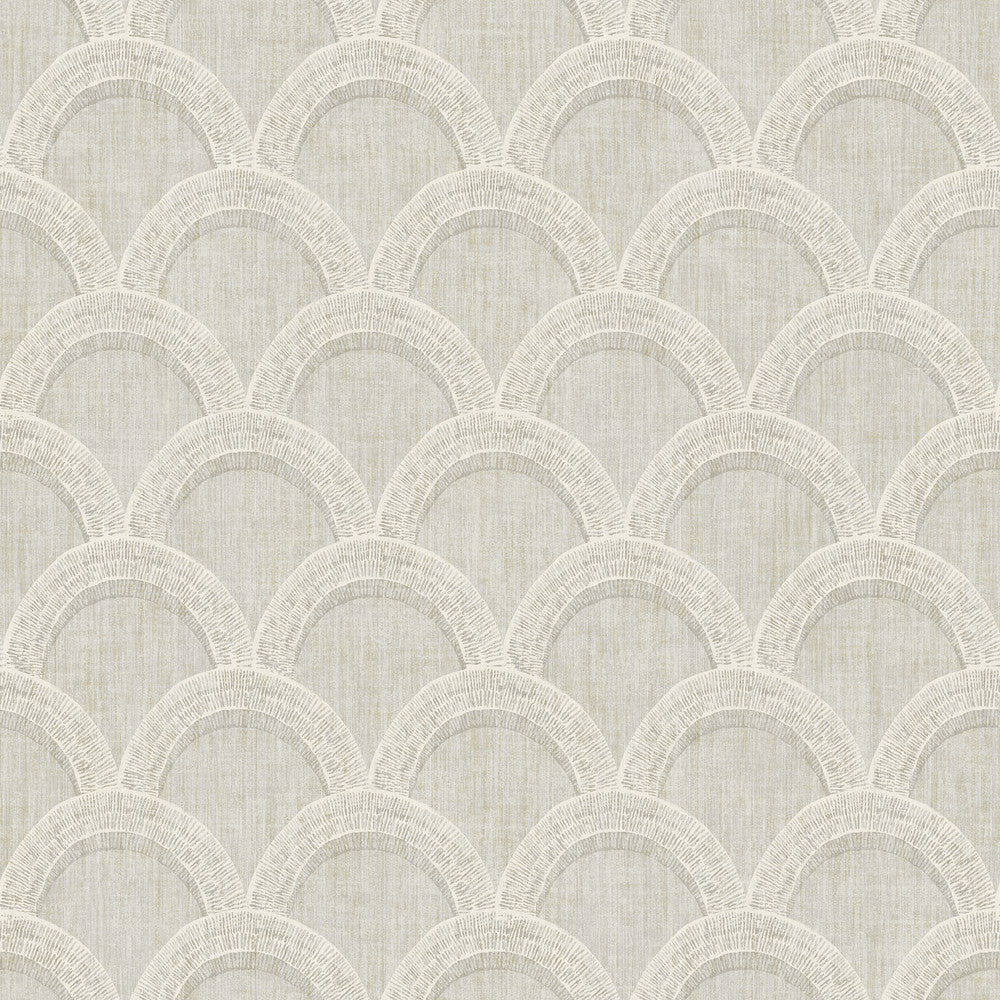 Bixby Grey Geometric Wallpaper by Chesapeake The Vineyard Covers about 56.4 square feet 20.5-in by 33-ft long roll Prepasted 20.5 - Fabric Carolina -