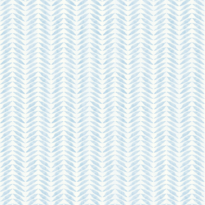 Espalier Sky Blue Chevron Stripe Wallpaper by Chesapeake The Vineyard Covers about 56.4 square feet 20.5-in by 33-ft long roll Prepasted 0 - Fabric Carolina -