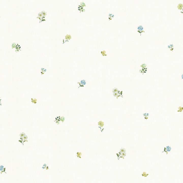Bloom Toss Blue Floral Wallpaper by Chesapeake The Vineyard Covers about 56.4 square feet 20.5-in by 33-ft long roll Prepasted 20.5 - Fabric Carolina -