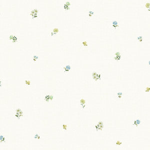 Bloom Toss Blue Floral Wallpaper by Chesapeake