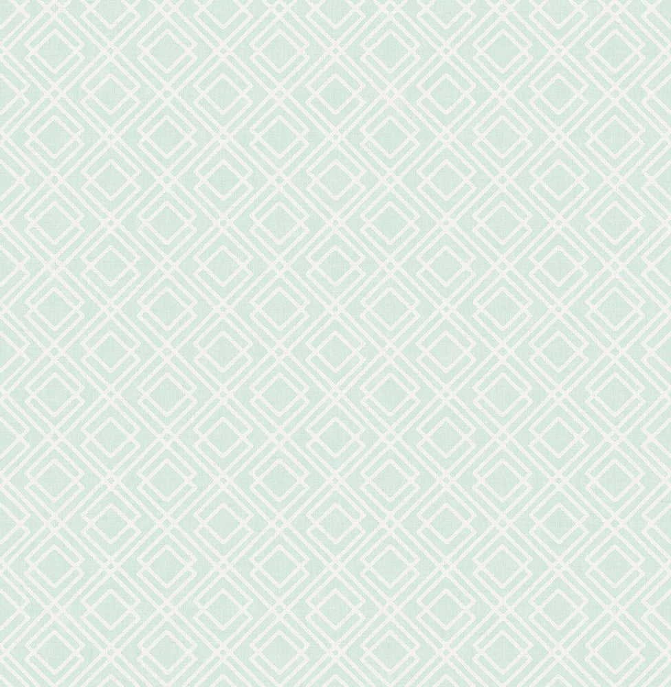 Napa Mint Geometric Wallpaper by Chesapeake The Vineyard Covers about 56.4 square feet 20.5-in by 33-ft long roll Prepasted 20.9 - Fabric Carolina -