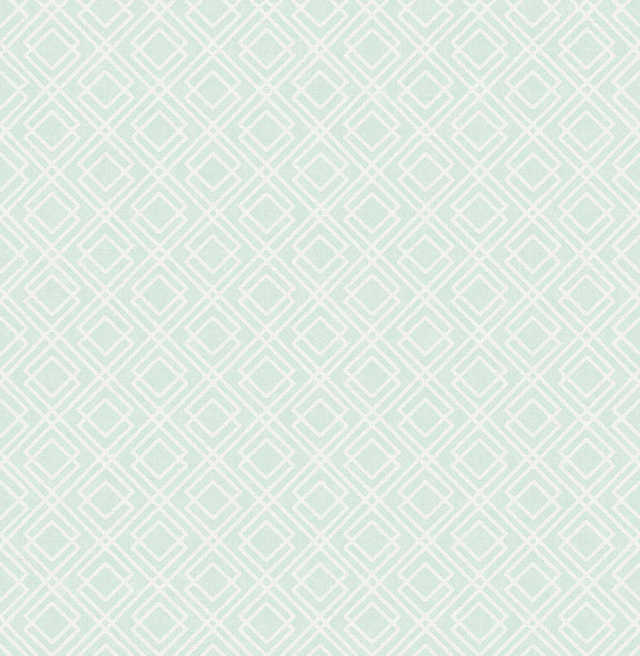 Napa Mint Geometric Wallpaper by Chesapeake The Vineyard Covers about 56.4 square feet 20.5-in by 33-ft long roll Prepasted 20.9 - Fabric Carolina -