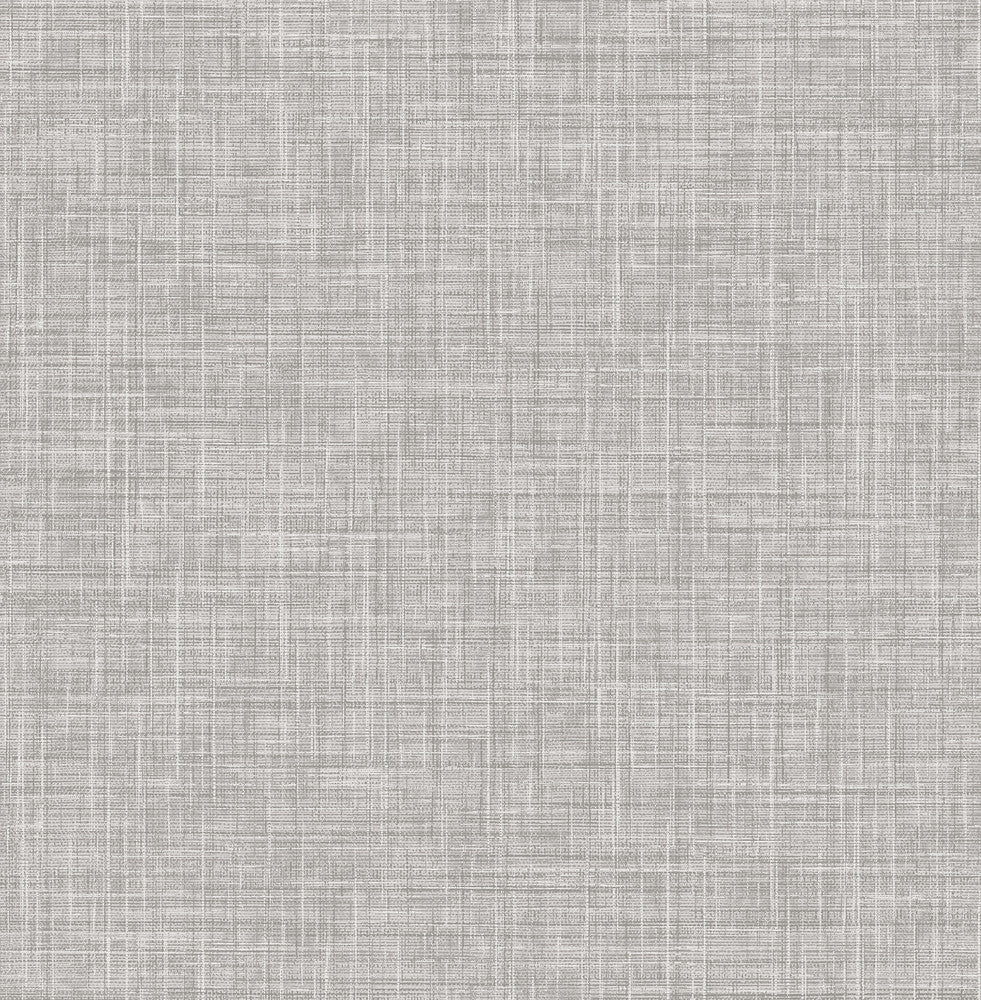Mendocino Grey Linen Wallpaper by Chesapeake The Vineyard Covers about 56.4 square feet 20.5-in by 33-ft long roll Unpasted 0 - Fabric Carolina -
