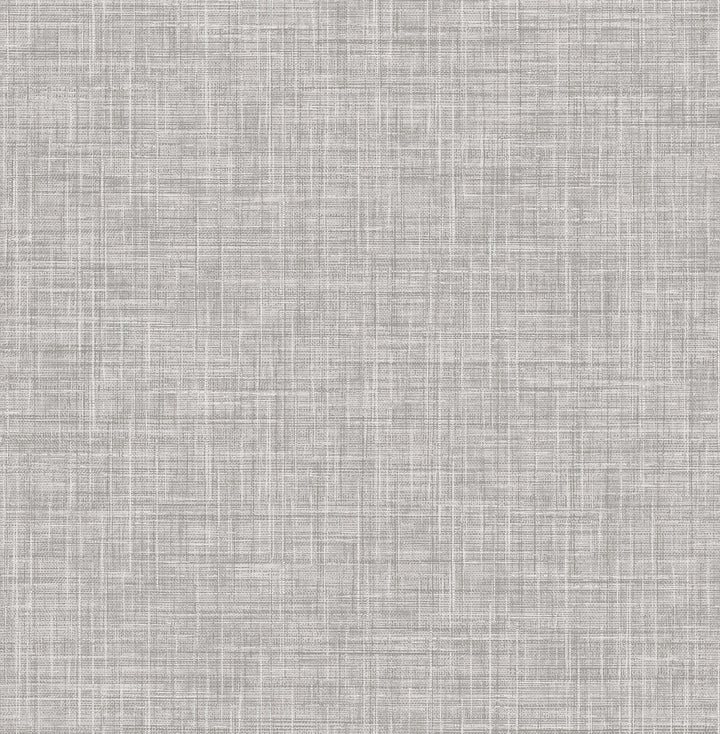 Mendocino Grey Linen Wallpaper by Chesapeake The Vineyard Covers about 56.4 square feet 20.5-in by 33-ft long roll Unpasted 0 - Fabric Carolina -