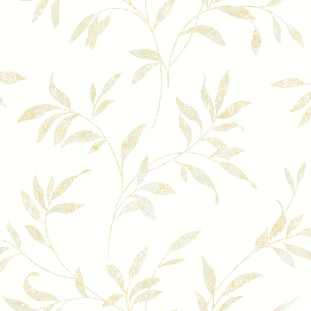 Sanibel Cream Trail Wallpaper by Chesapeake The Vineyard Covers about 56.4 square feet 20.5-in by 33-ft long roll Prepasted 20.5 - Fabric Carolina -