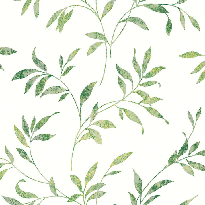 Sanibel Green Trail Wallpaper by Chesapeake The Vineyard Covers about 56.4 square feet 20.5-in by 33-ft long roll Prepasted 20.5 - Fabric Carolina -