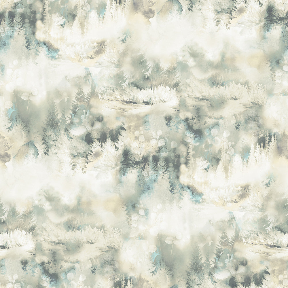 Tamarack Beige Forest Wallpaper by Chesapeake Birch & Sparrow Covers about 56.4 square feet 20.5-in by 33-ft long roll Prepasted 20.5 - Fabric Carolina -