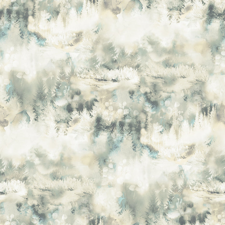 Tamarack Beige Forest Wallpaper by Chesapeake Birch & Sparrow Covers about 56.4 square feet 20.5-in by 33-ft long roll Prepasted 20.5 - Fabric Carolina -