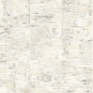 Champlain Grey Grid Wood Wallpaper by Chesapeake
