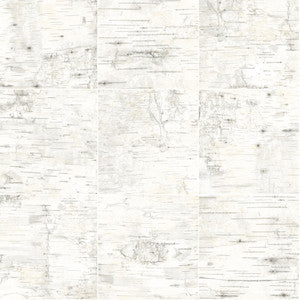 Champlain Off White Grid Wood Wallpaper by Chesapeake