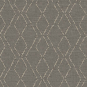Tapa Brown Trellis Wallpaper by Chesapeake