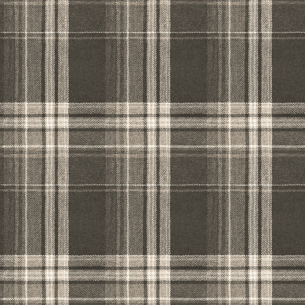 Saranac Dark Brown Flannel Wallpaper by Chesapeake Birch & Sparrow Covers about 56.4 square feet 20.5-in by 33-ft long roll Prepasted 20.5 - Fabric Carolina -