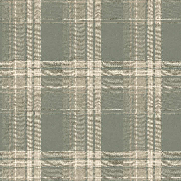Saranac Sage Flannel Wallpaper by Chesapeake Birch & Sparrow Covers about 56.4 square feet 20.5-in by 33-ft long roll Prepasted 20.5 - Fabric Carolina -