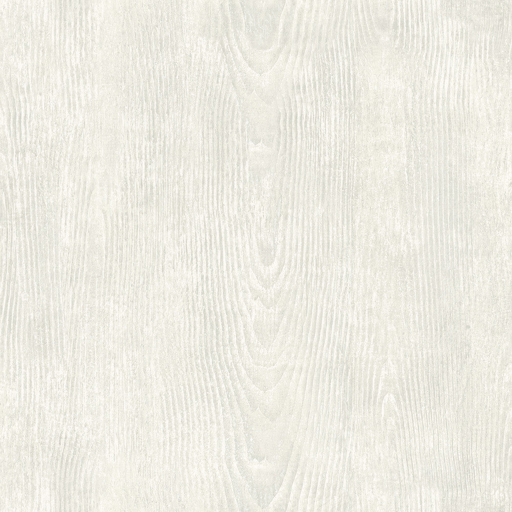 Drifter Light Grey Wood Wallpaper by Chesapeake Birch & Sparrow Covers about 56.4 square feet United States Prepasted 20.5-in repeat, drop match 20.5-in by 33-ft long roll - Fabric Carolina -