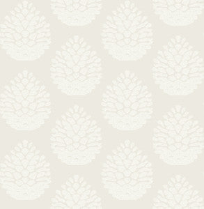 Totem Eggshell Pinecone Wallpaper by Chesapeake