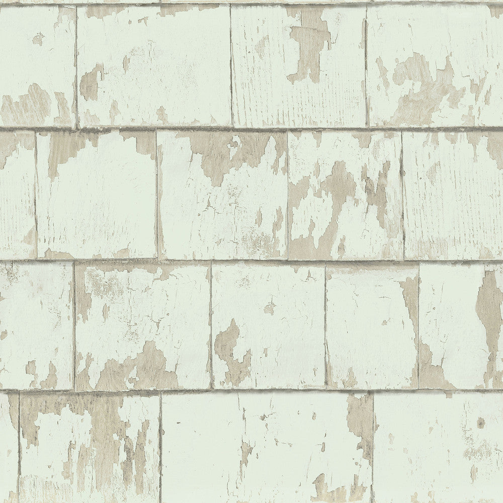 Clint Sage Weathered Wood Wallpaper by Chesapeake Kindred Covers about 56.4 square feet 20.5-in by 33-ft long roll Prepasted 20.5 - Fabric Carolina -